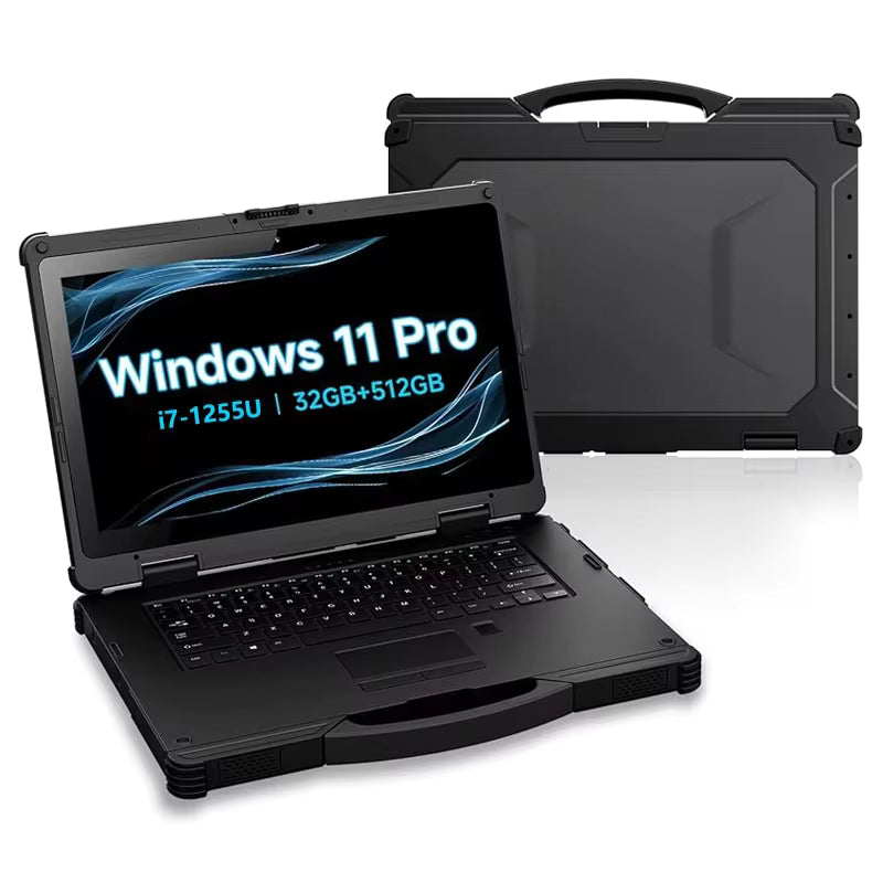 Rugged 15.6-inch Windows Laptop Intel Core I5/i7 CPU RJ45 RS232 Processor IP65 Industrial Waterproof Tablet Computer X15