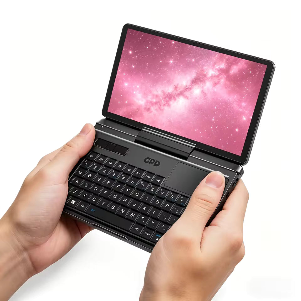 GPD Micro PC 2 Handheld Mini Laptop 7 Inch Touch Screen 16GB RAM 512GB SSD N300 CPU Win11 Palm-sized Portable Mini Notebook