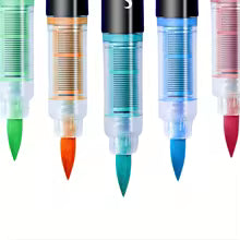 Acrylic Markers Brush Tip Paint Marker 12-72 Colors Acrylic Paint Pen for Rock Canvas Wood Ceramic Adult Coloring DIY Crafts