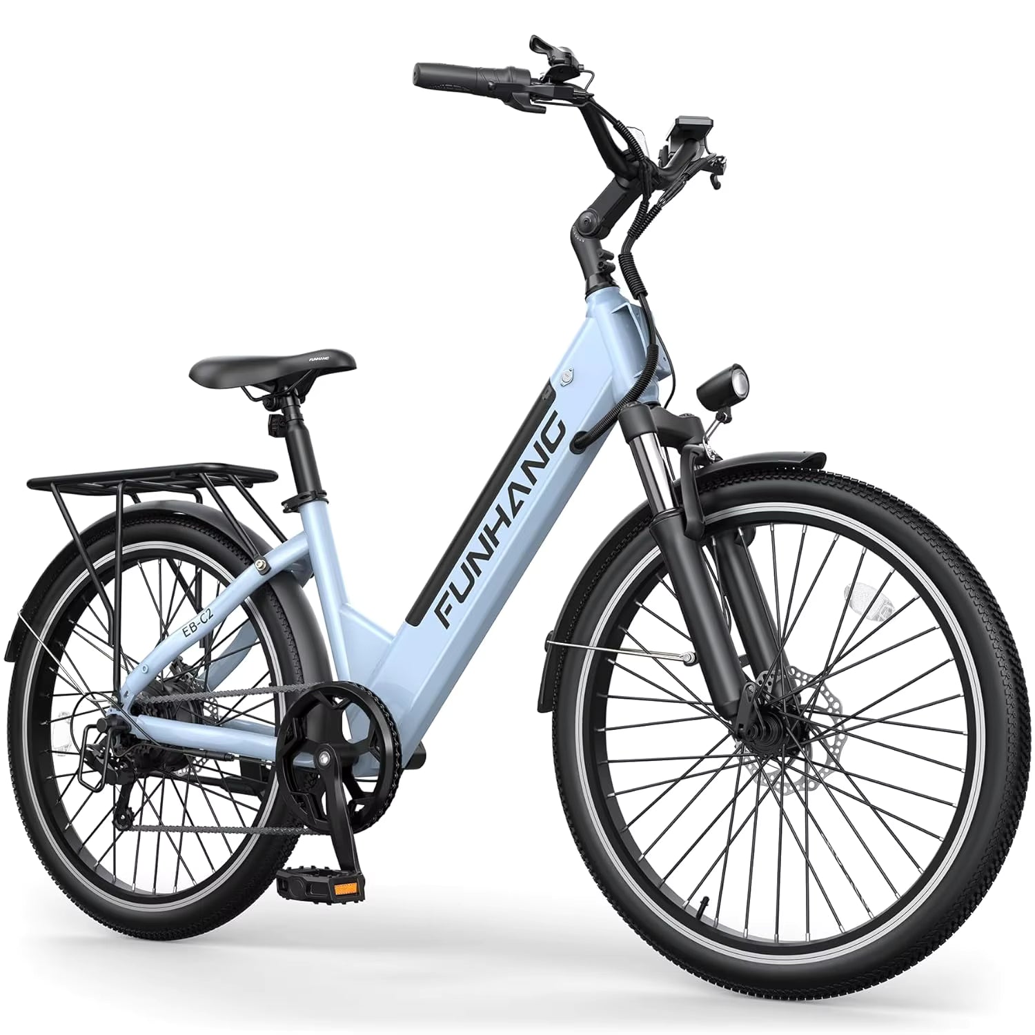Electric Bike for Adults, 1000W Peak Ebike, 50Miles 21.7MPH Step Thru Electric Bicycle, 26" Commuter E Bikes with, Customized